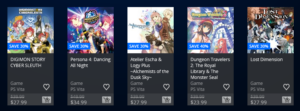 2016 PSN Golden Week Sales