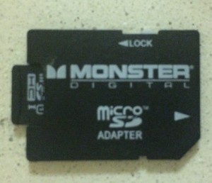 MicroSD Card and Adapter