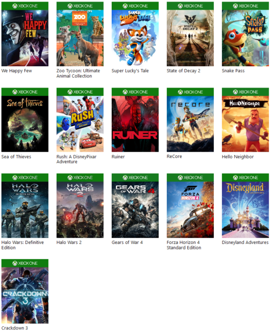 list of xbox pc game pass games