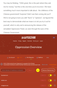 Windscribe Oppression Overview Email