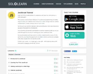 SoloLearn JavaScript Course