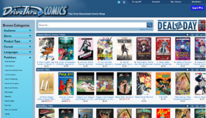 Screenshot of Drive Thru Comics