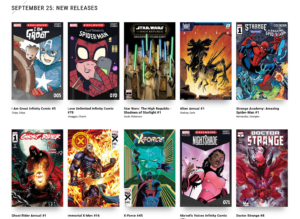 Screenshot of Marvel Unlimited