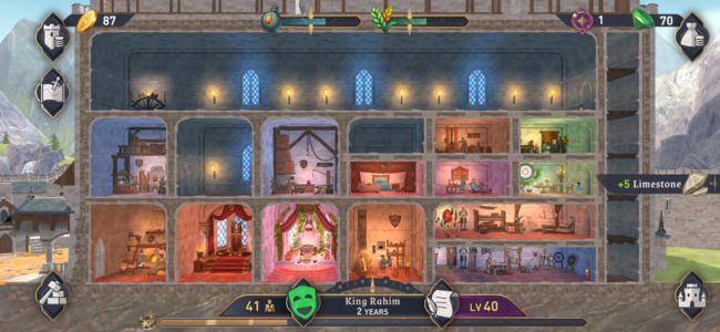 Screenshot of The Elder Scrolls Castles main gameplay view