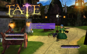 Screenshot of FATE Main Menu File Selection